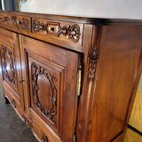 Art deco sideboard in solid walnut