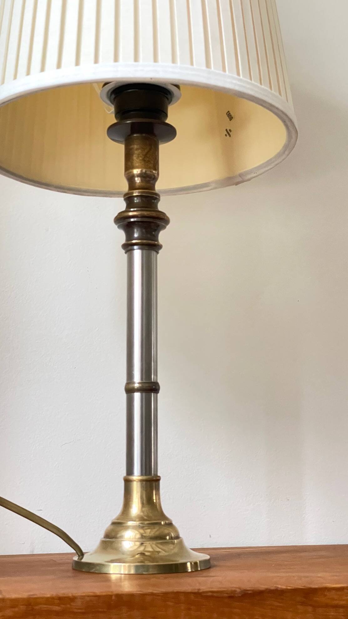 70s Steel and Brass LAMP