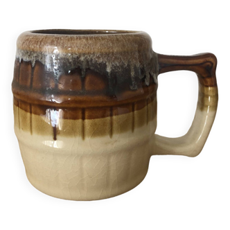 Vintage small brown mug