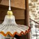 Vintage opaline pendant light