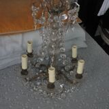 Antique Louis XVI chandelier with pendants