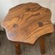 Tripod farmhouse stool in solid oak