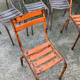 14 metal bistro chairs