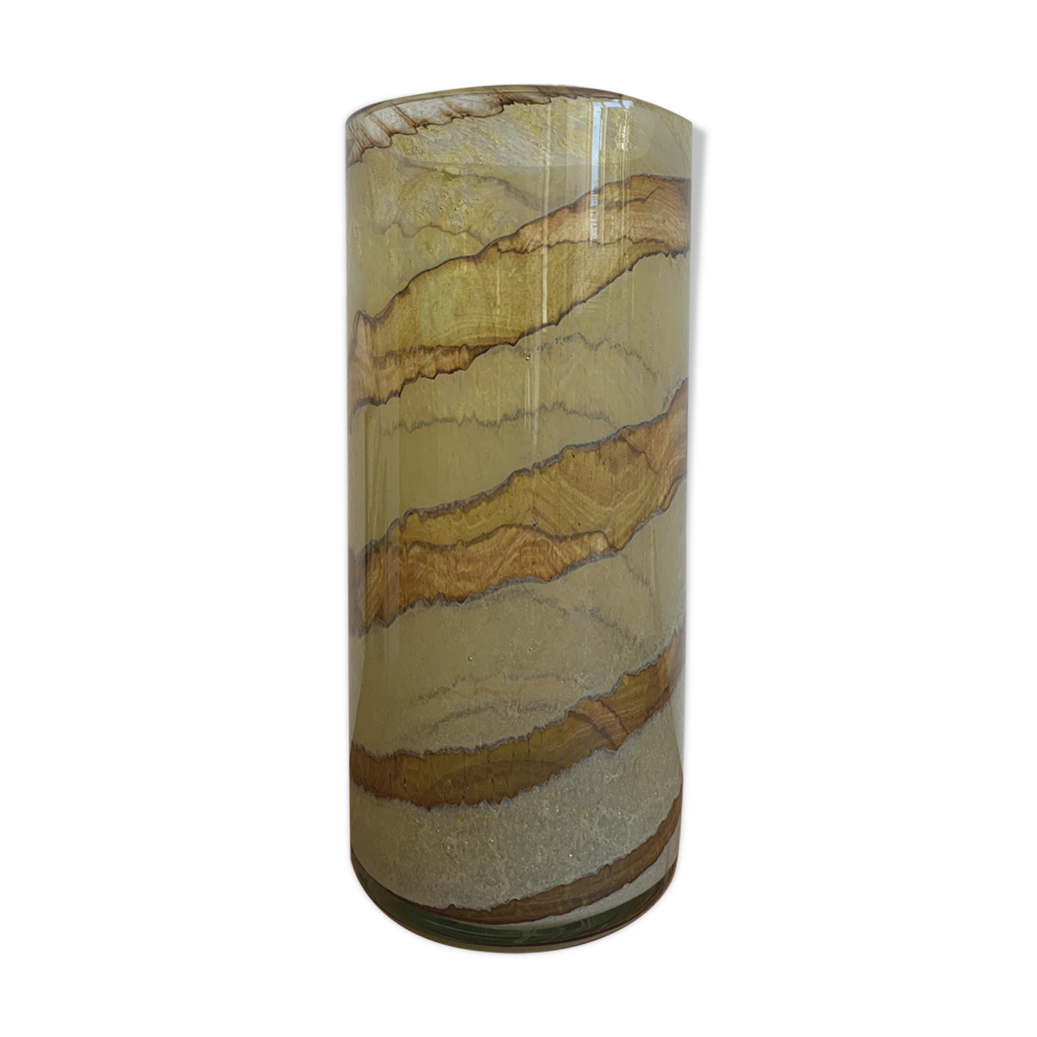 Vase verre de Murano vintage signé