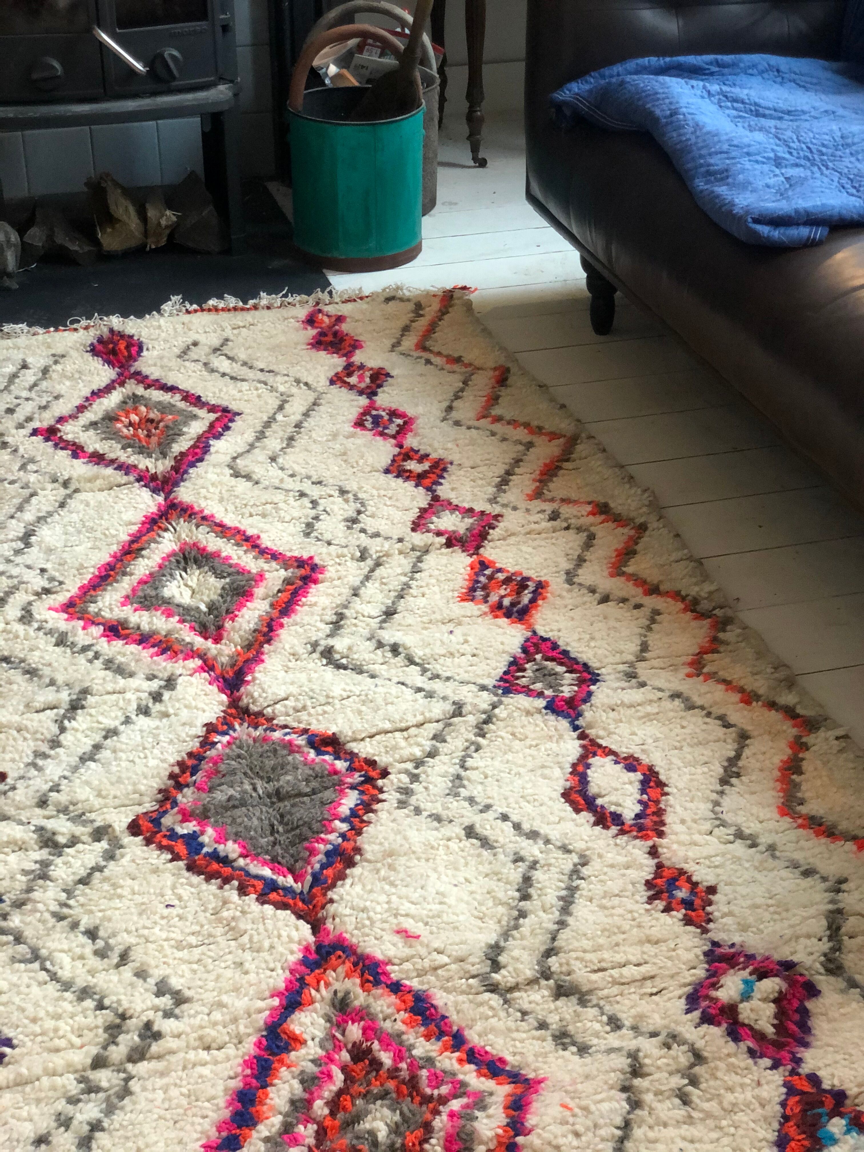 Berber carpet with Azilal designs