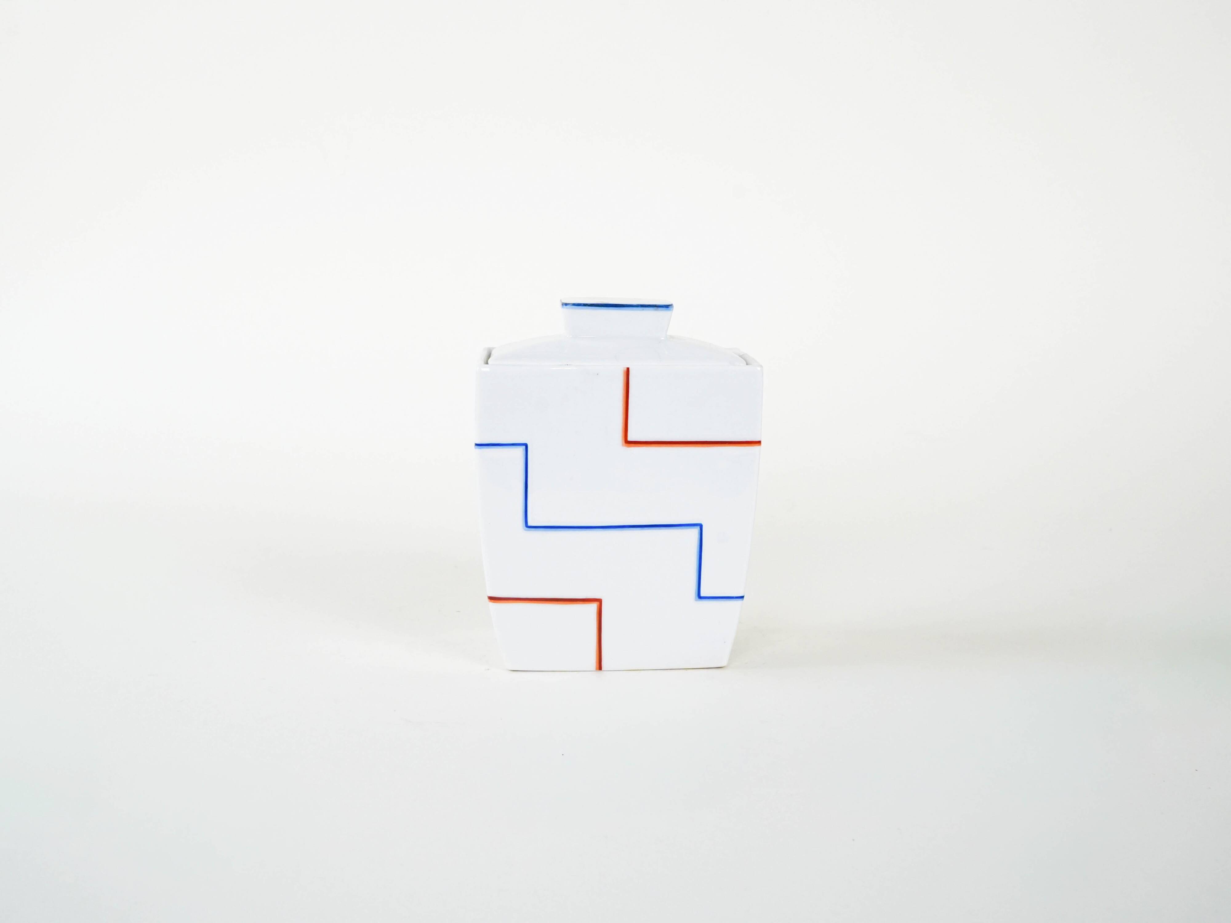 Vase en céramique, design moderniste, années 1970, fabriqué en Italie