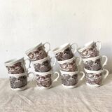 Swiss Landscape earthenware mugs - Italy