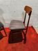 Chaises de salon en teck