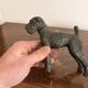 Antique Sculpture Airedale Terrier Welsh Regule Art Deco 1930