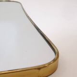 Large Italian mirror from the 1950s, 71x55 cm.