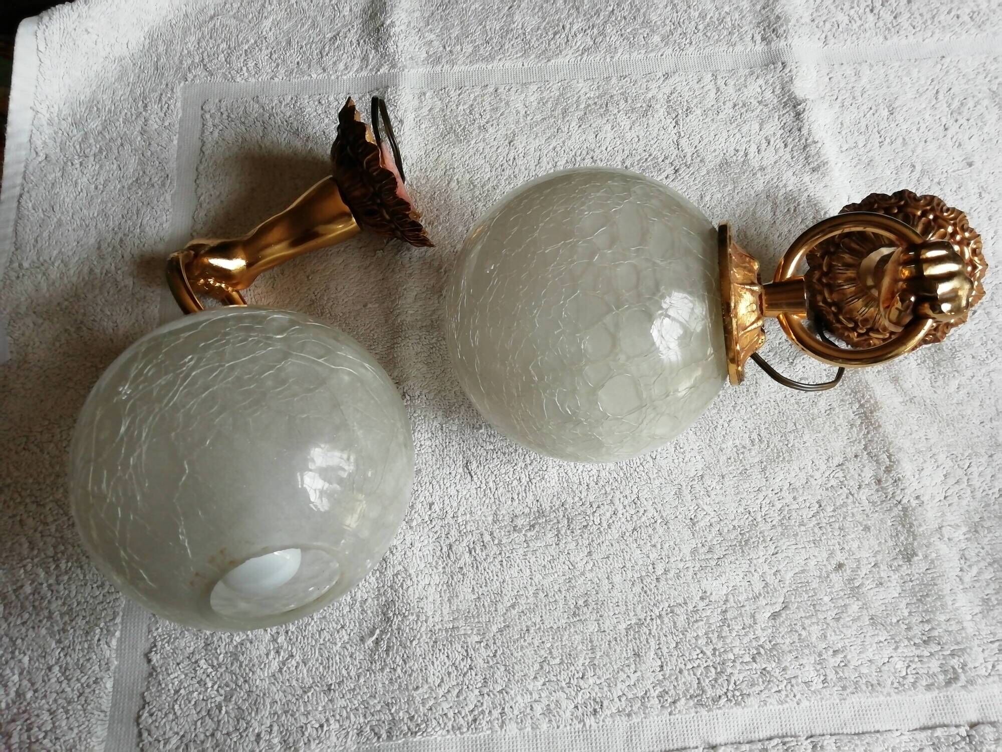 2 retro wall sconces