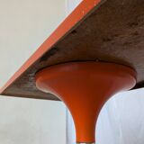 Table vintage orange par Finžgar & Zorman pour Meblo Yougoslavie