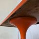 Table vintage orange par Finžgar & Zorman pour Meblo Yougoslavie