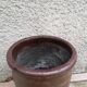 Brown glazed stoneware pot