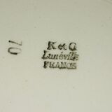 Lot 6 plate das old Lunéville Art Nouveau