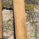 Paire de skis en bois vintage