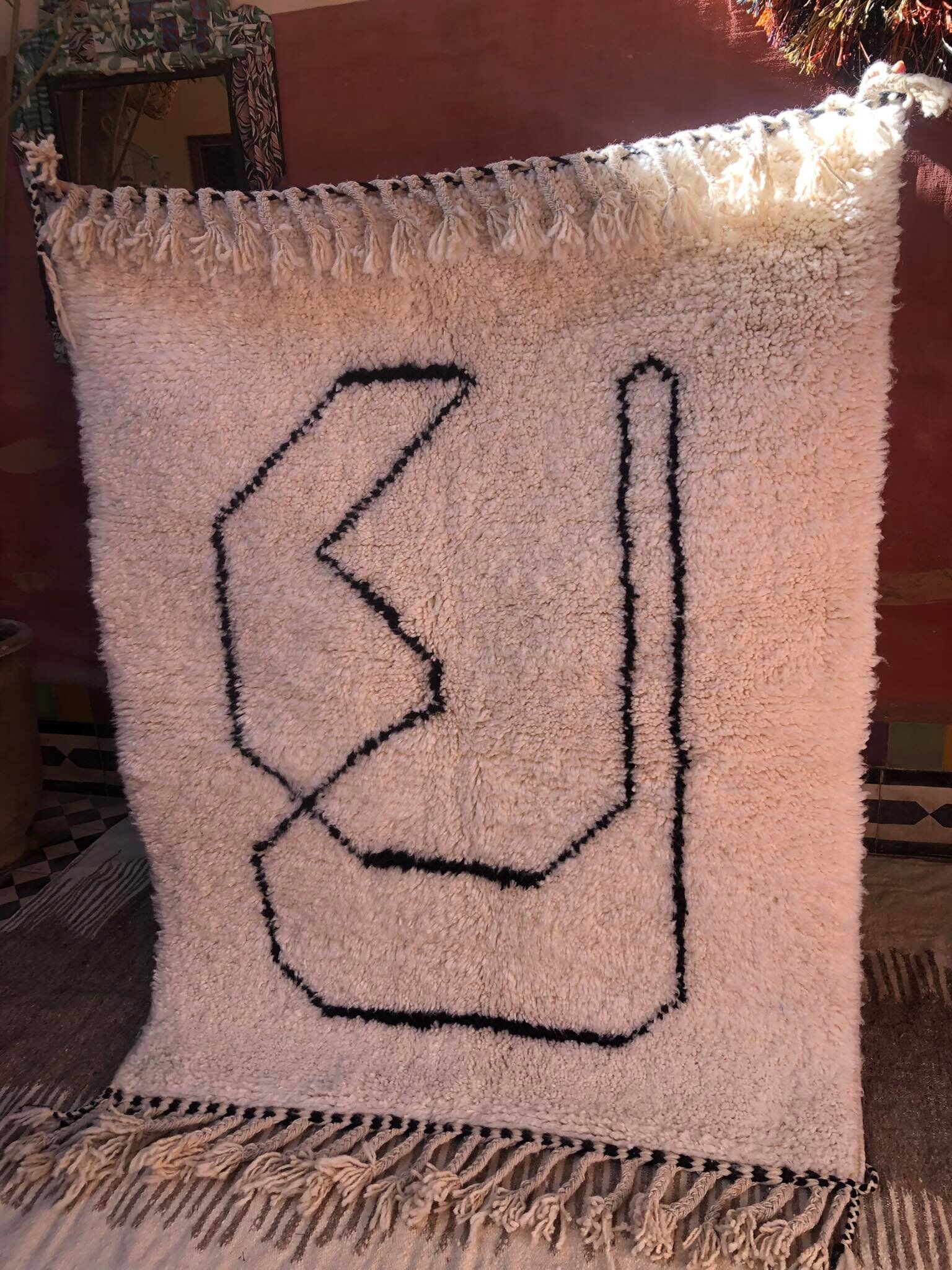 Wool carpet B.O5 145x115cm