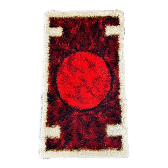 60s 70s rug carpet by Hojer Eksport Denmark