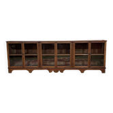 Enfilade with 6 original Indian mahogany doors from the 1950s.