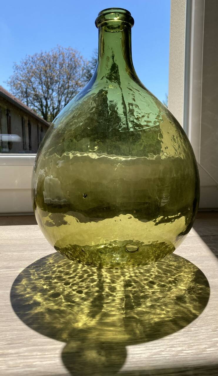 5L demijohn green yellow