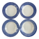 Set of 4 deep plates Sarreguemines Jacquot