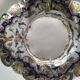 Breakfast set duo Desvres Fourmaintraux regionalist decoration