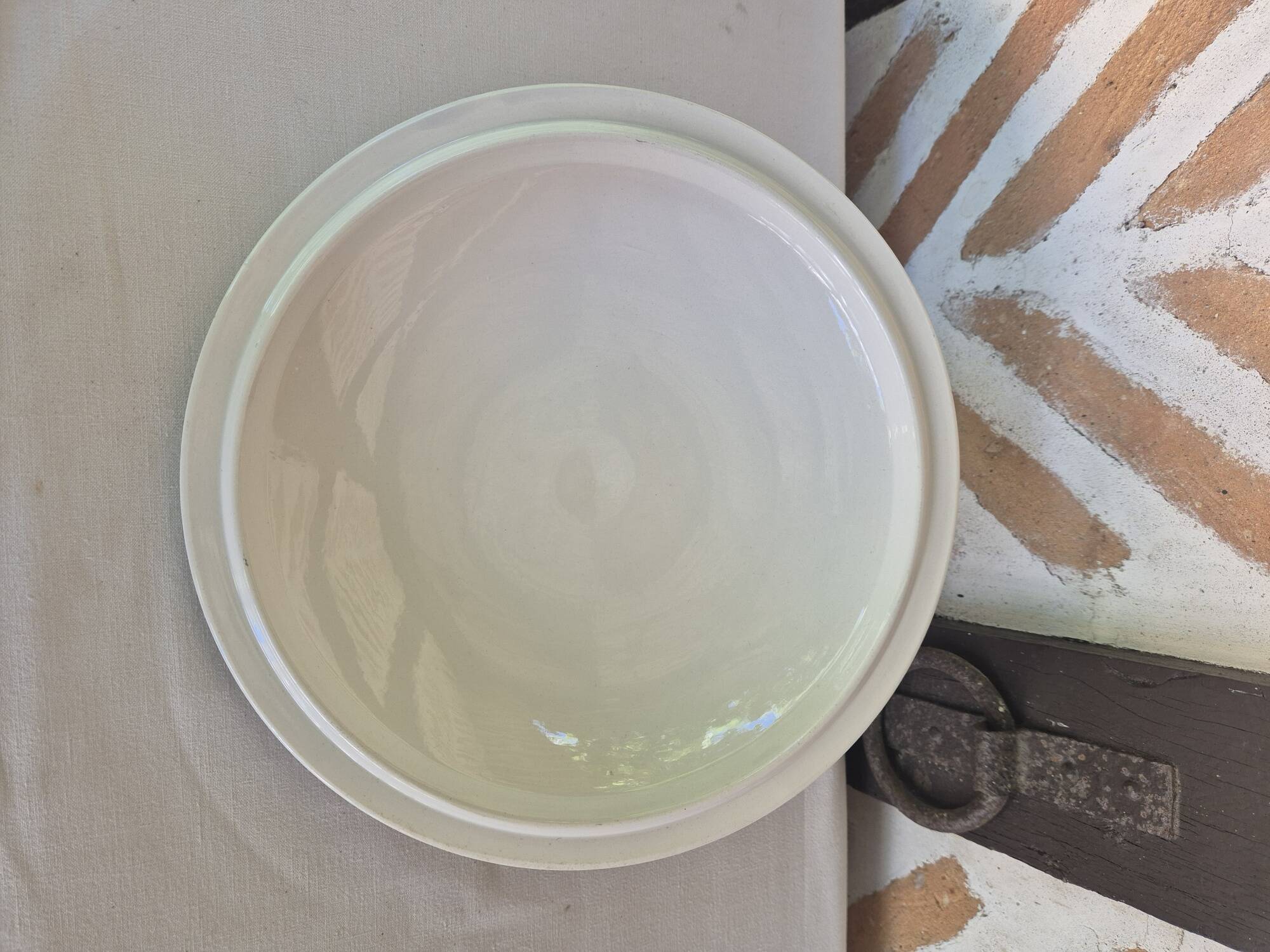 Digoin Sarreguemines white soup tureen