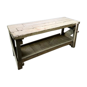 Établi vintage bois