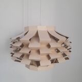 Beige metal pendant from the 1950s or 1960s.