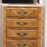 Chest of drawers, wood and marble