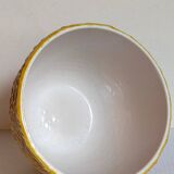 Vintage “rope” slip ceramic planter
