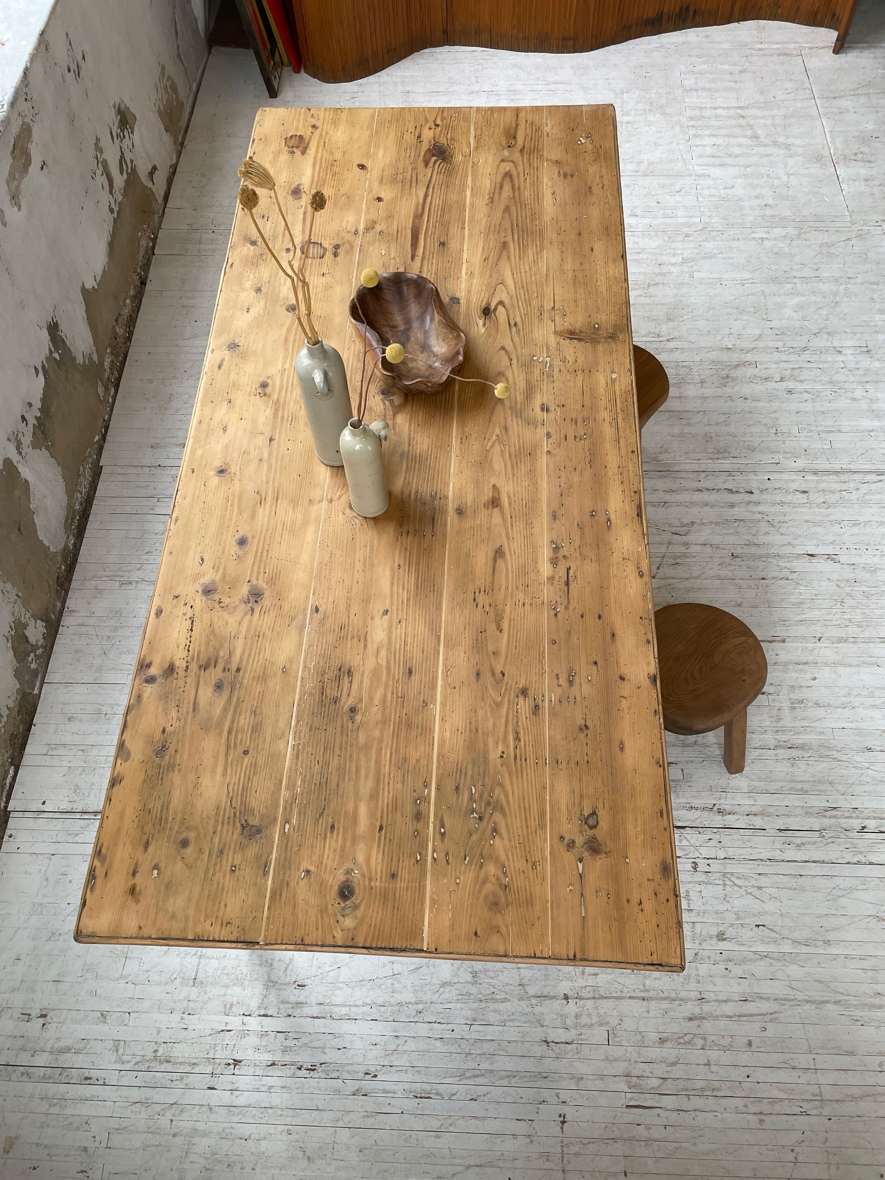 Oak farmhouse table 2m