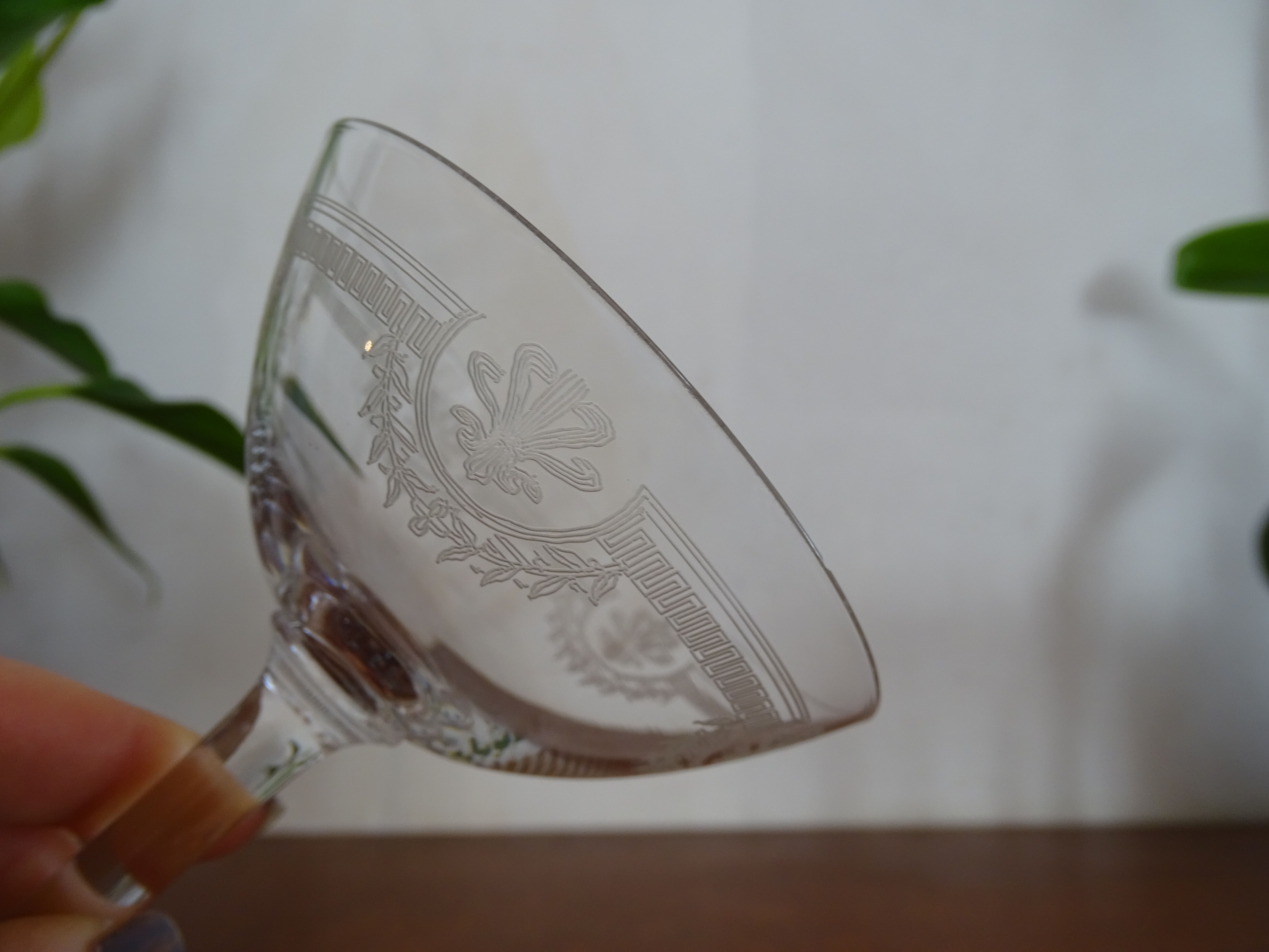 10 glasses champagne crystal Saint Louis - Model Manon- 12 cm