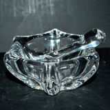 Vide-poche mortier et pilon en cristal daum signé design moderniste