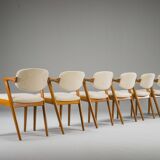 Dining Chairs Model 42 in Teak, Kai Kristiansen for Schou Andersen, 1960s,