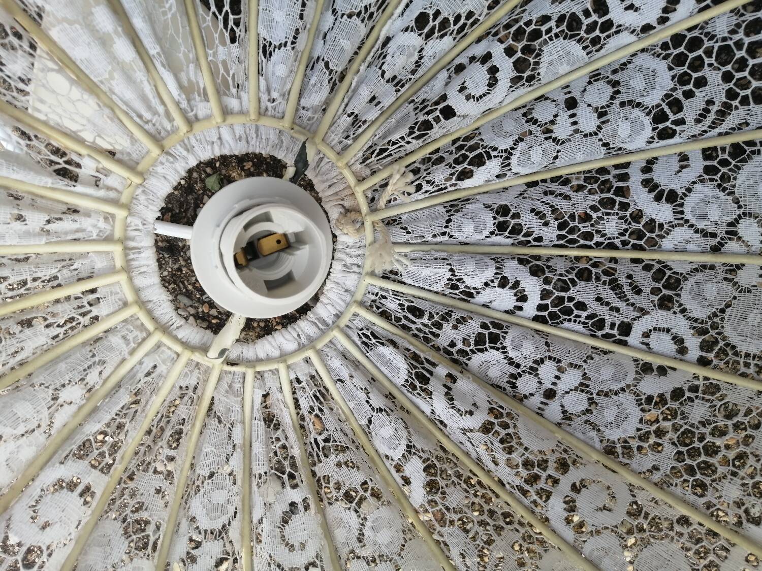 Vintage white pendant light