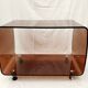 Meuble d'appoint en plexiglas fumé marron