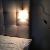 Pair of tulip lamps frosted glass