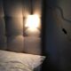 Pair of tulip lamps frosted glass