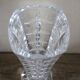 Vintage cut glass pedestal vase