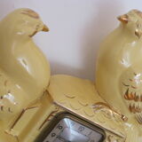 Art deco pendulum decorative ceramic doves