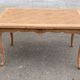 Louis XV extendable dining table from the 20th century, renovated in cherry wood, 140-240cm.