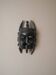 Decorative mask hand carved in tribal ethnic painted wood