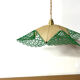 Lampe suspension vintage verte - upcycling