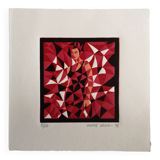 Lithograph by Matias Urieta - 'Mujer Fuego' - numbered 5/10 - 1998