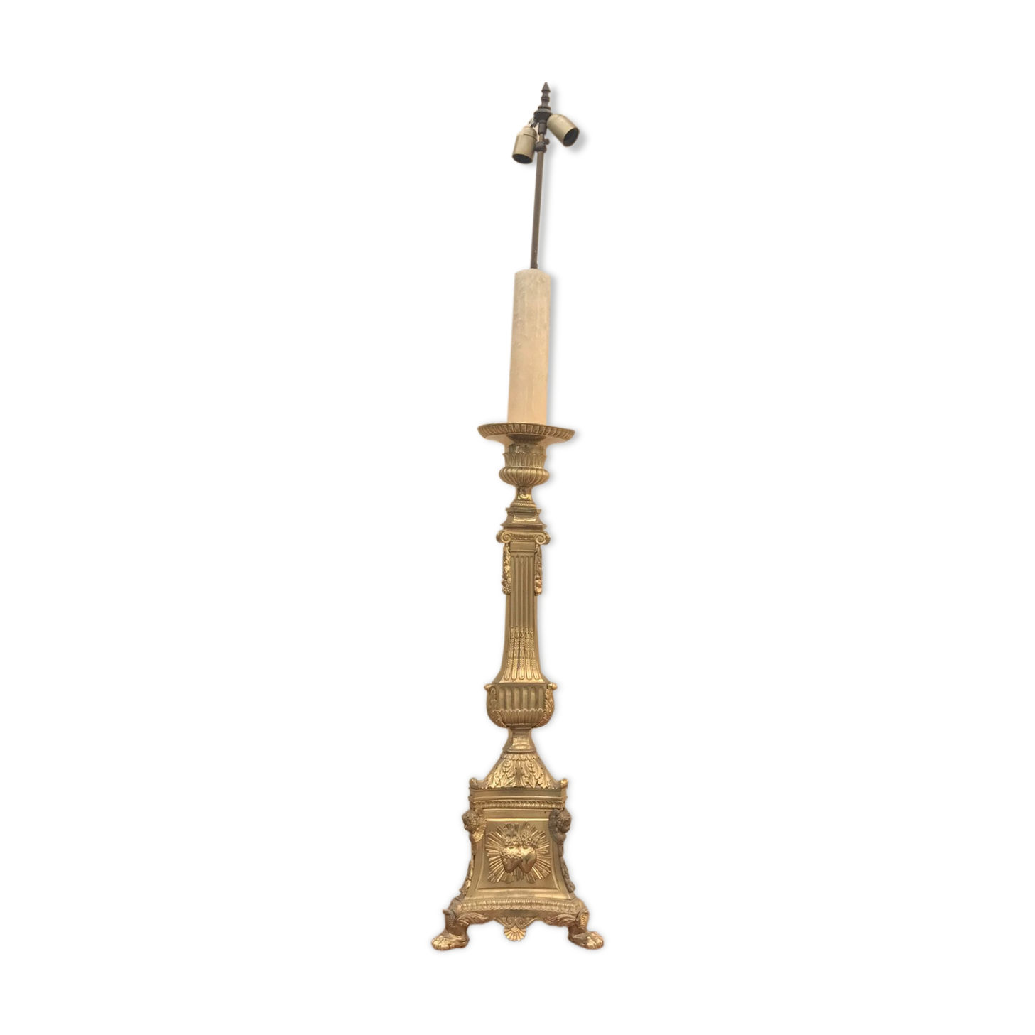 Louis XVI bronze floorlamp