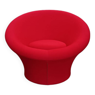 Fauteuil Mushroom rouge par Pierre Paulin