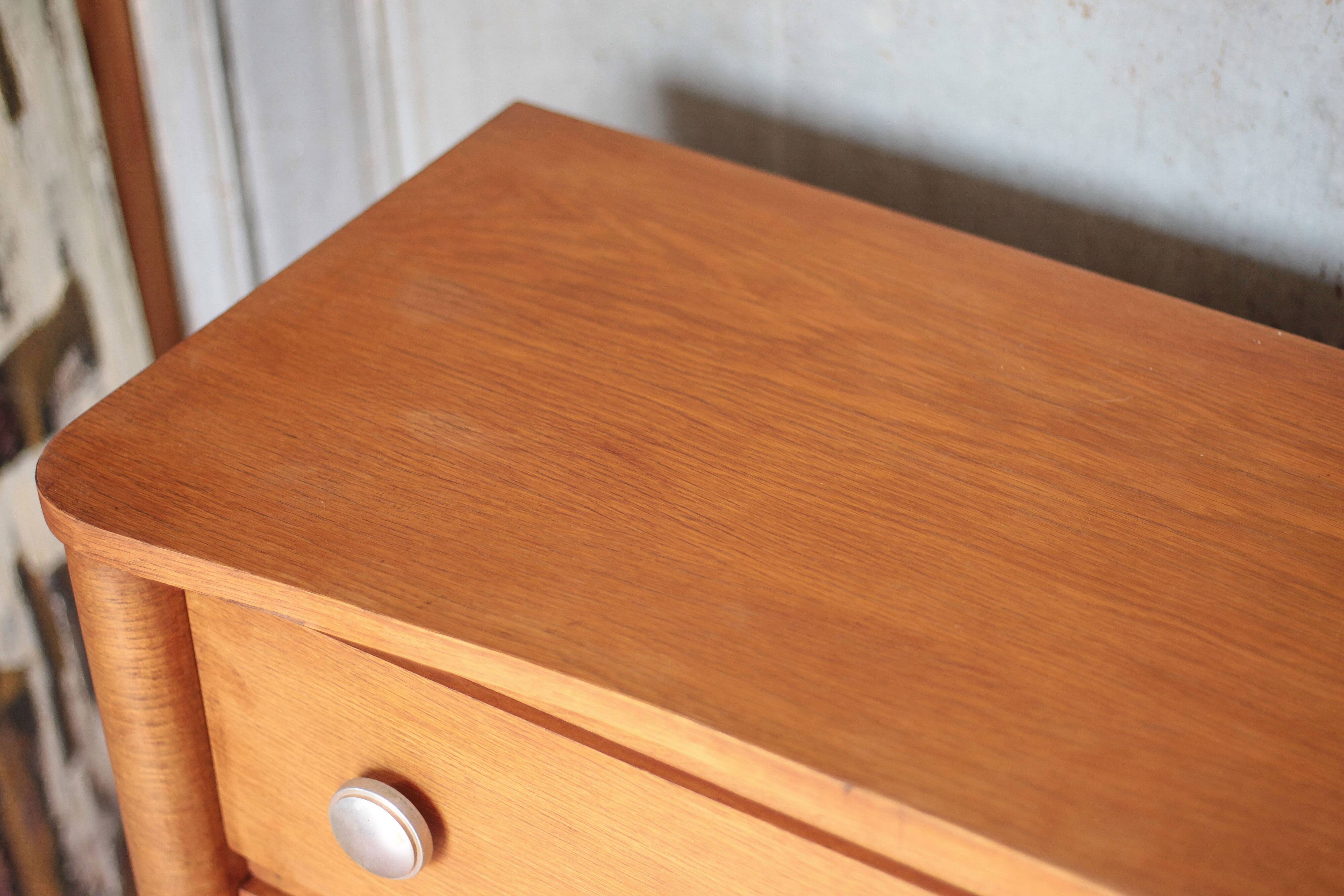 Wooden commode with 3 drawers, storage unit, antique, Art Deco