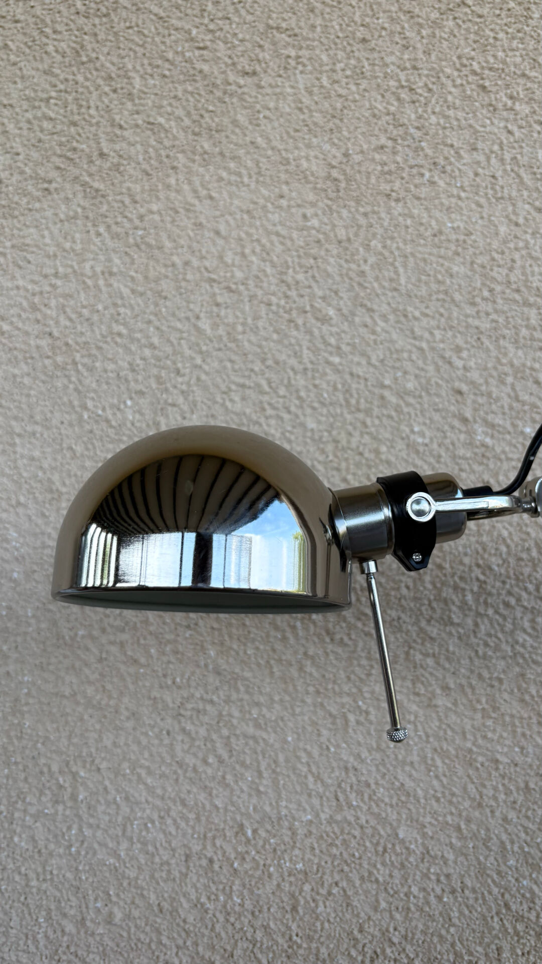 Lampe de bureau acier nickelé