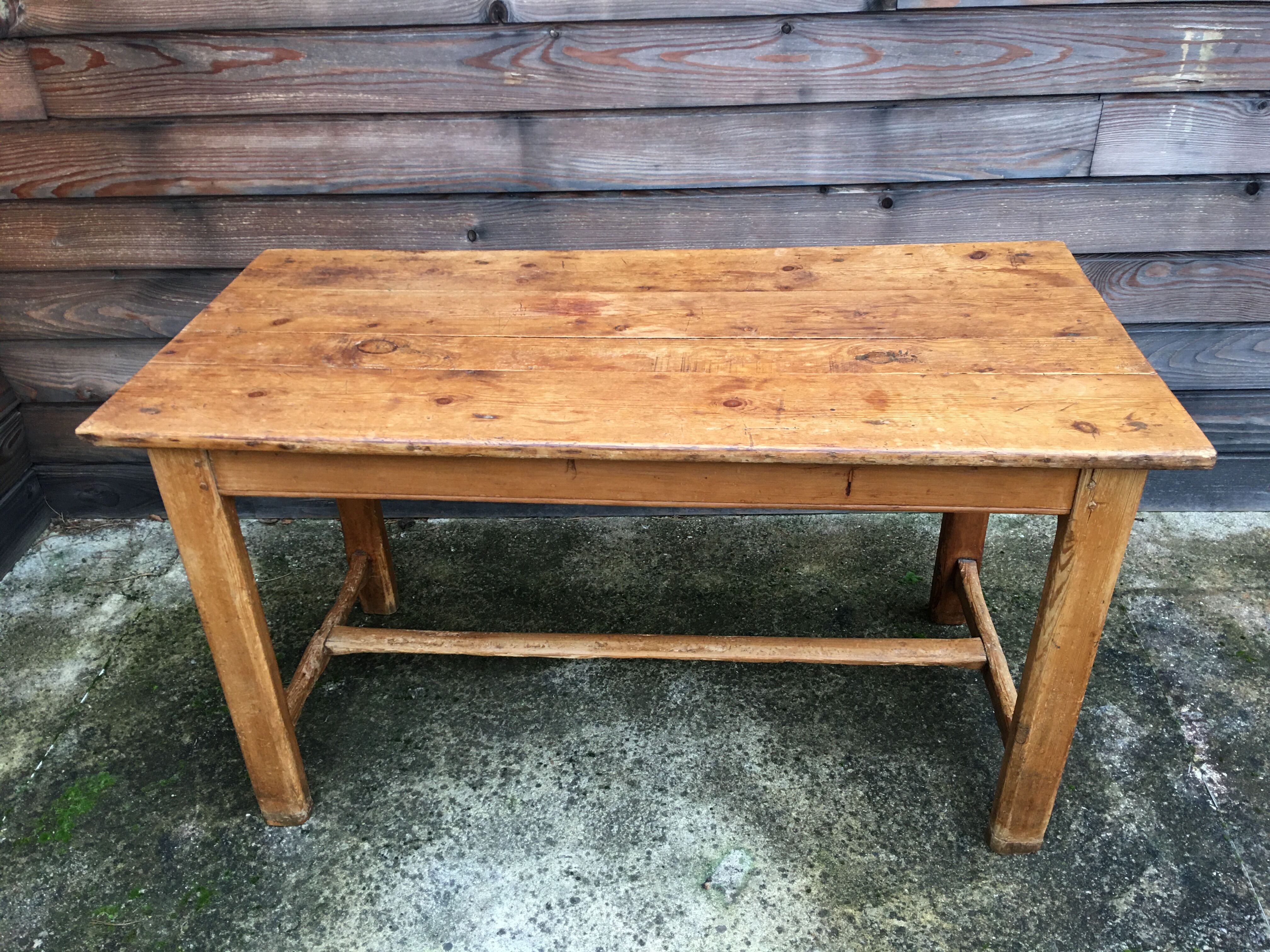 Solid oak farm table